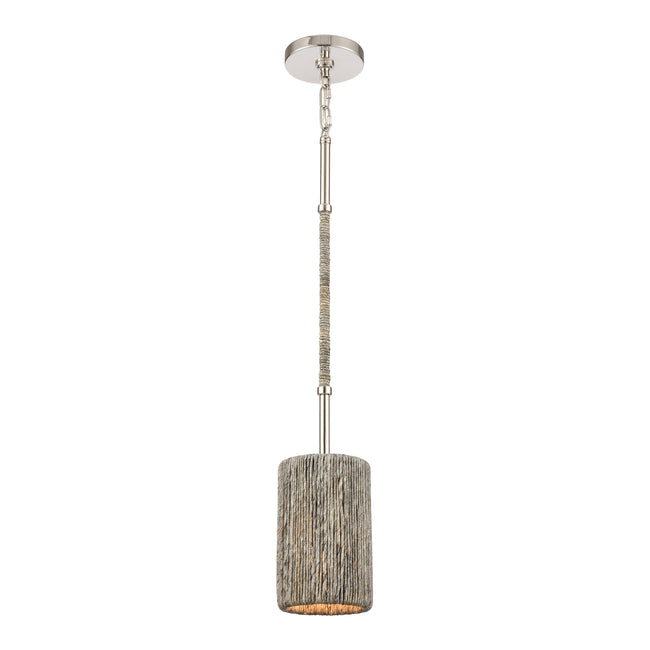 32475/1 - Abaca 5.25'' Wide 1-Light Mini Pendant - Polished Nickel