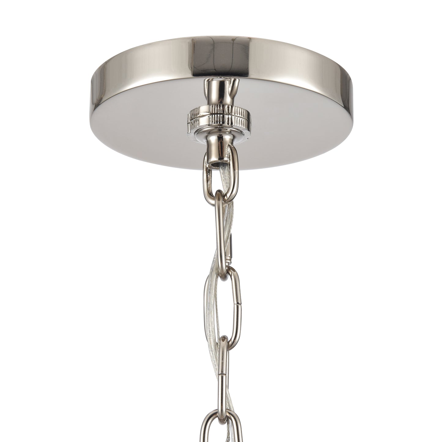 32482/6 - Abaca 32'' Wide 6-Light Chandelier - Polished Nickel