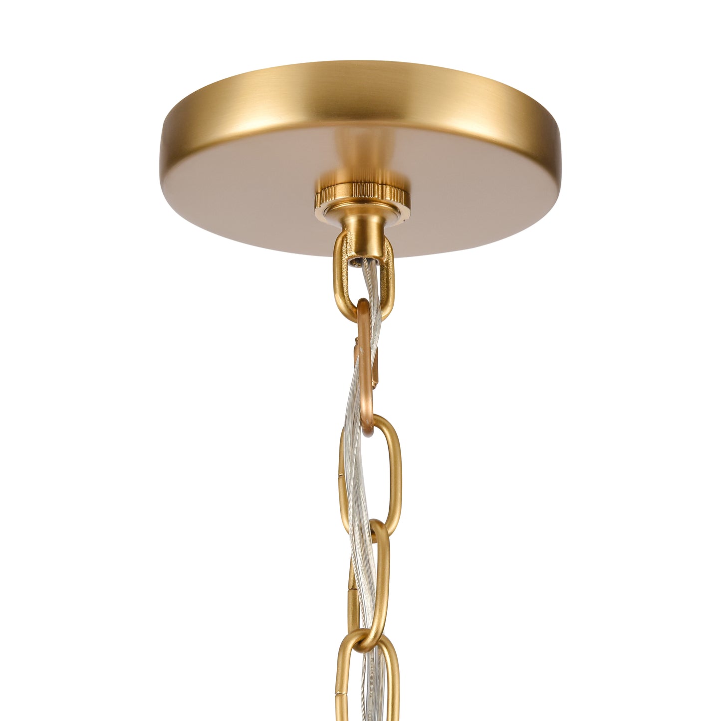 32485/6 - Abaca 32'' Wide 6-Light Chandelier - Brushed Gold