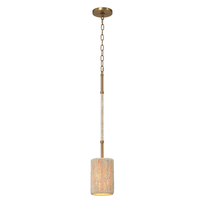 32575/1 - Abaca 5.25'' Wide 1-Light Mini Pendant - Brushed Gold