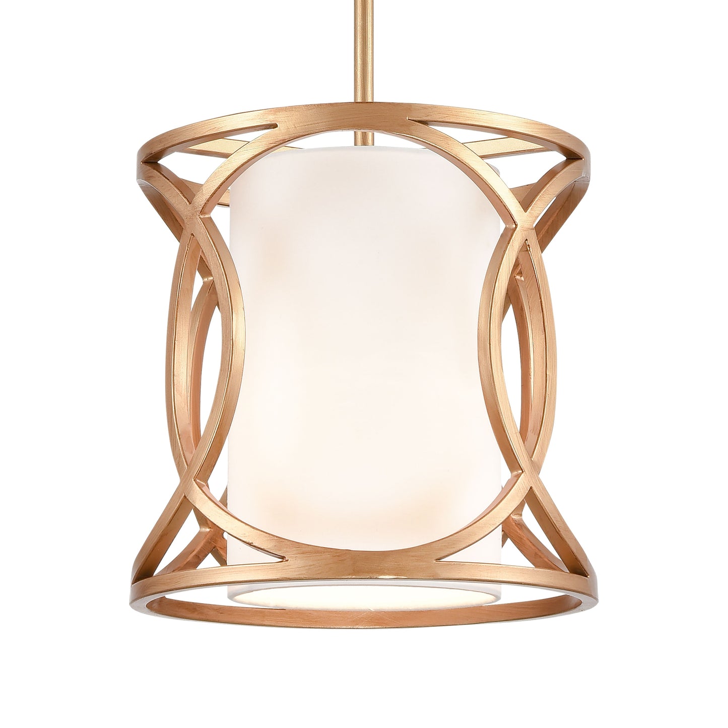 33422/1 - Ringlets 10'' Wide 1-Light Mini Pendant - Matte Gold