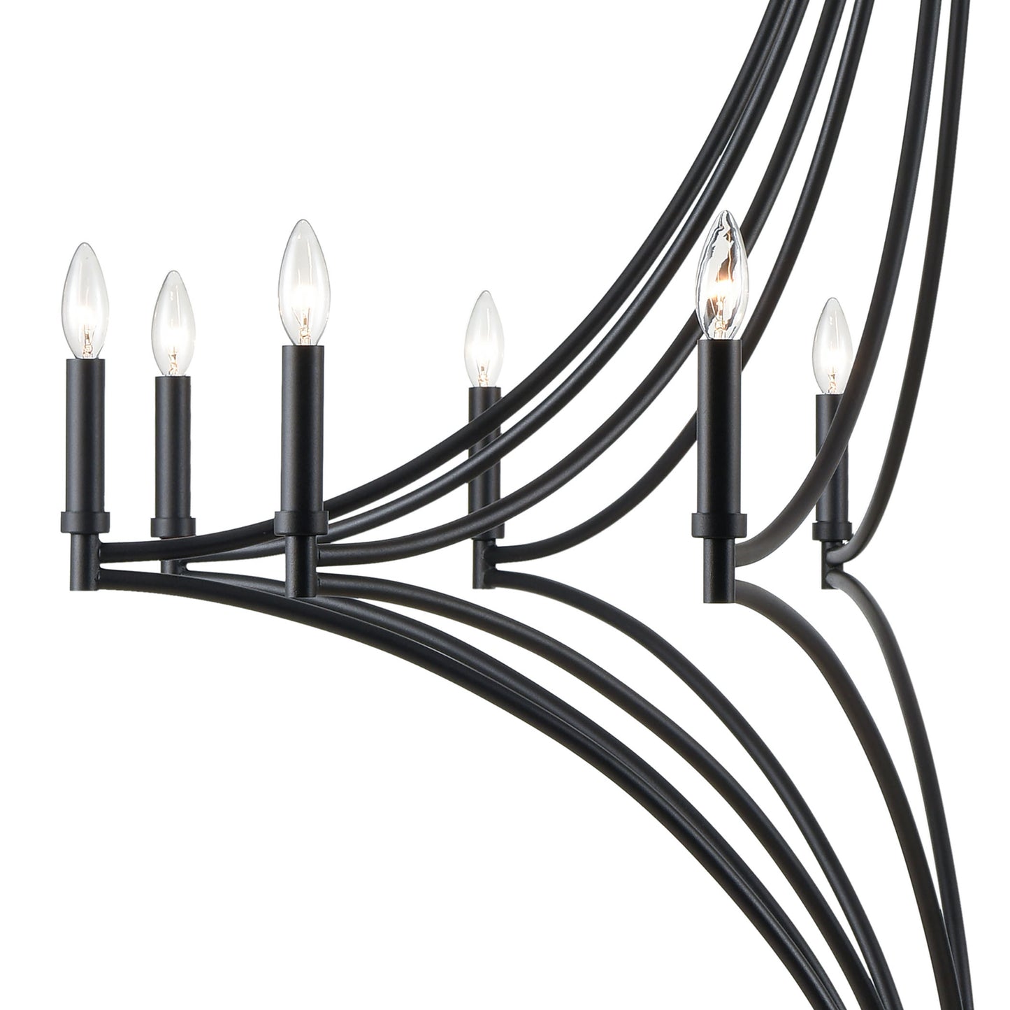 33438/12 - Spanish Villa 48'' Wide 12-Light Chandelier - Charcoal