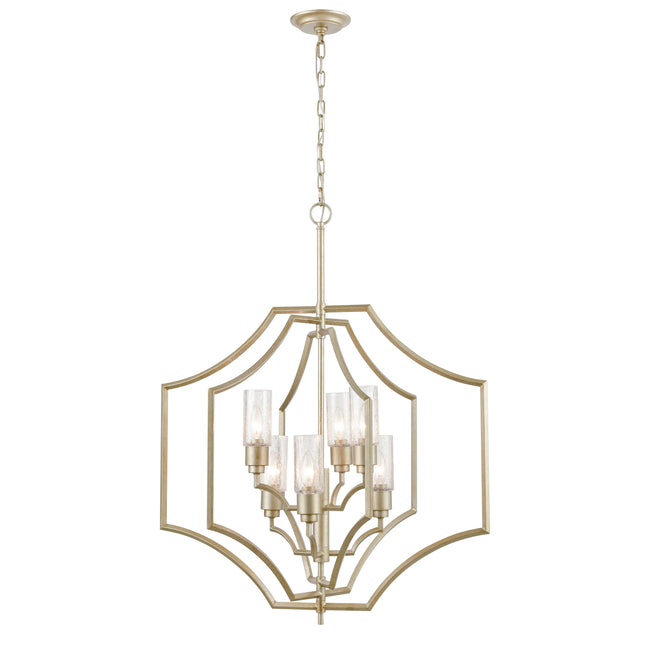 33446/6 - Cheswick 28'' Wide 6-Light Chandelier - Aged Silver