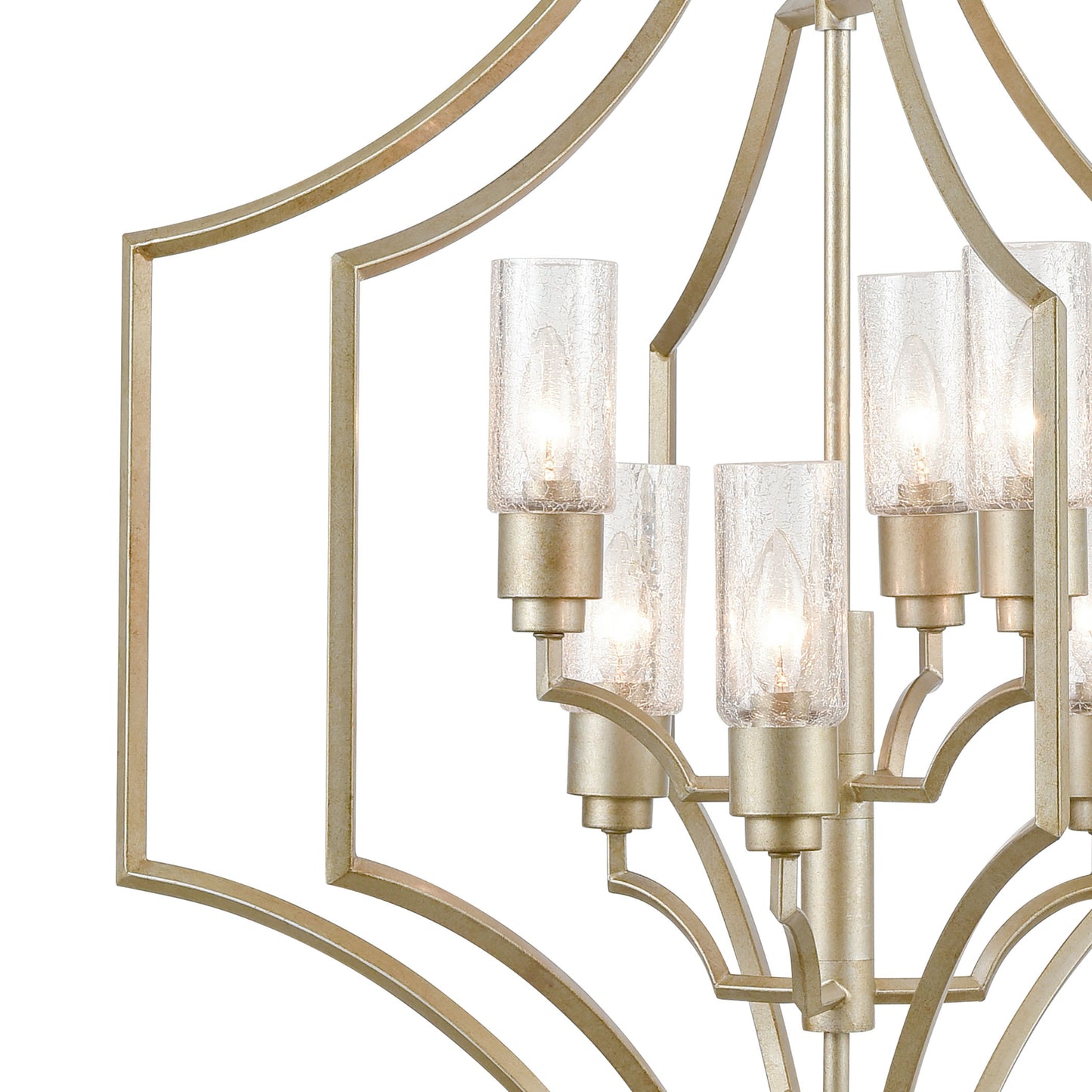 33446/6 - Cheswick 28'' Wide 6-Light Chandelier - Aged Silver