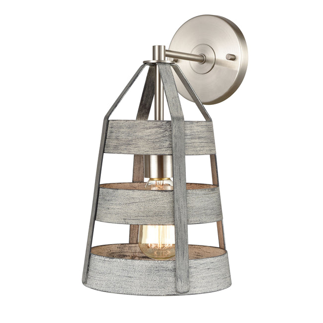 33450/1 - Brigantine 14'' High 1-Light Sconce - Weathered Driftwood