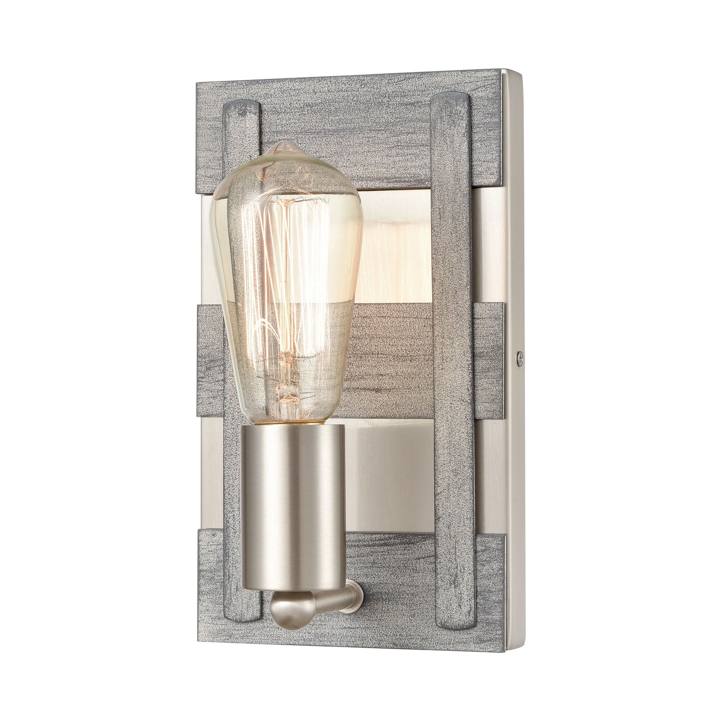 33451/1 - Brigantine 9'' High 1-Light Sconce - Weathered Driftwood