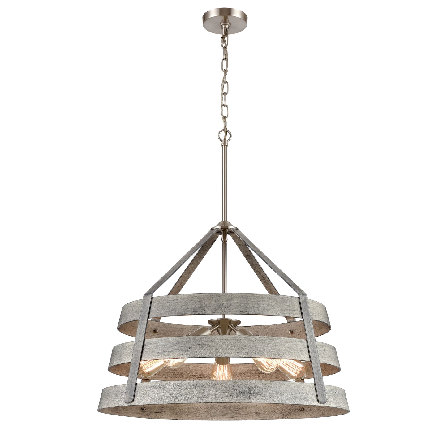 33458/5 - Brigantine 24'' Wide 5-Light Chandelier - Weathered Driftwood