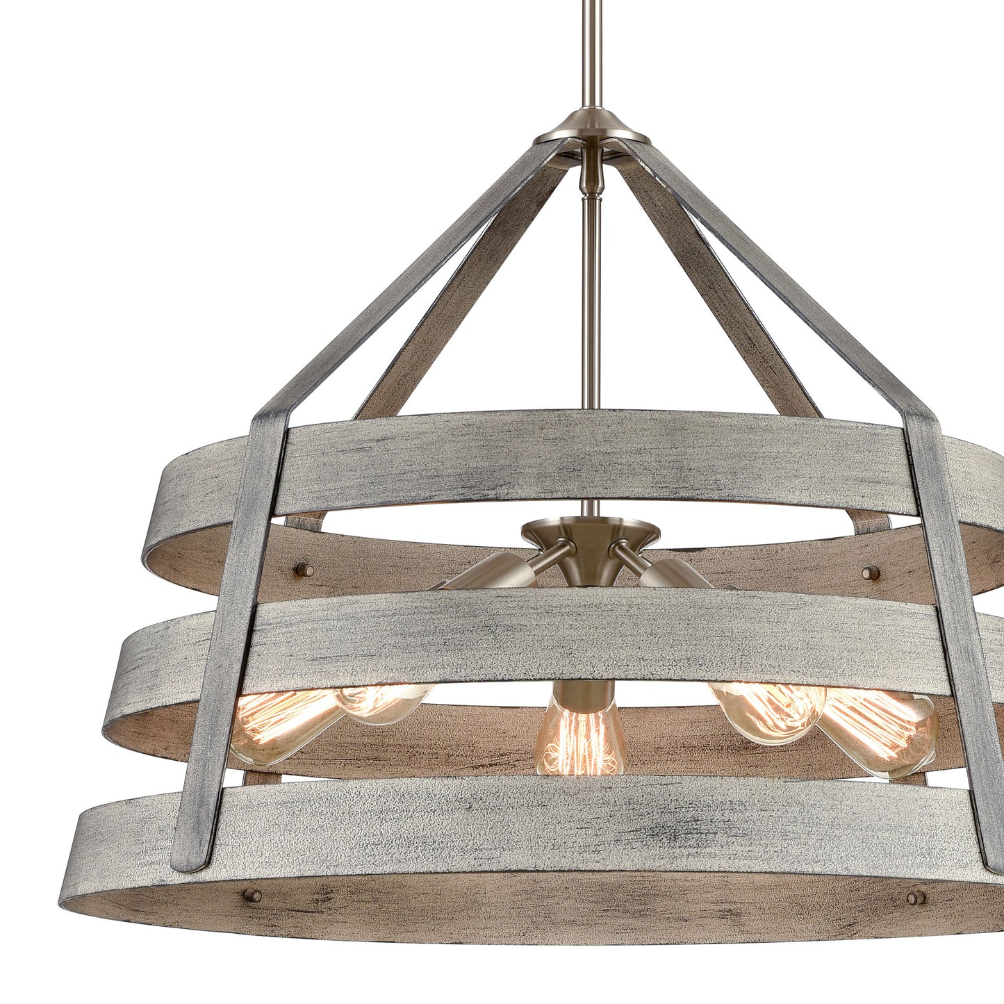 33458/5 - Brigantine 24'' Wide 5-Light Chandelier - Weathered Driftwood