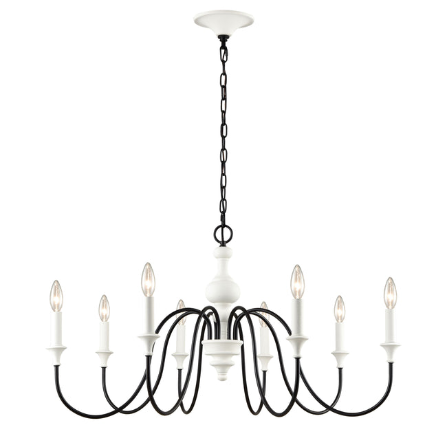 33468/8 - Val de Loire 36'' Wide 8-Light Chandelier - White