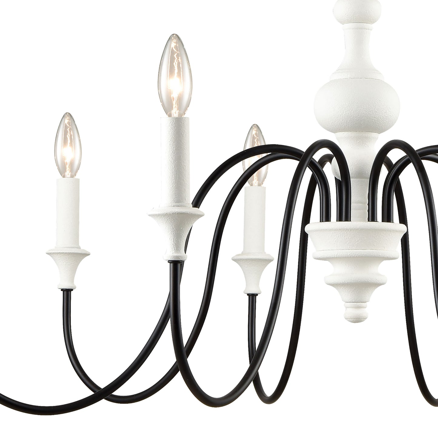 33468/8 - Val de Loire 36'' Wide 8-Light Chandelier - White