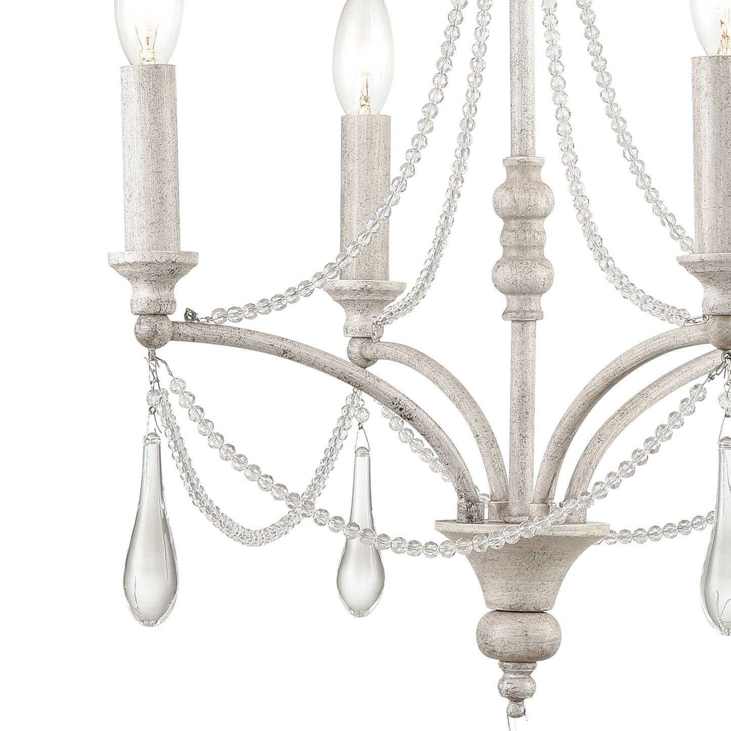 33475/4 - French Parlor 16'' Wide 4-Light Chandelier - Vintage White