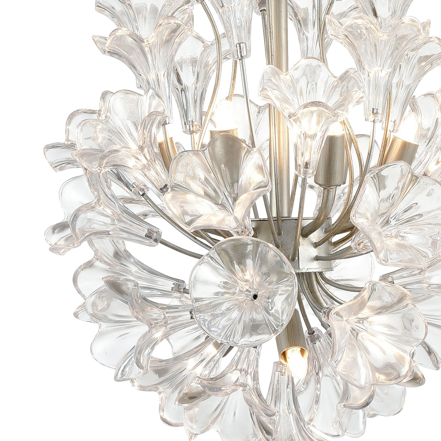 33486/9 - Celene 15'' Wide 9-Light Chandelier - Aged Silver