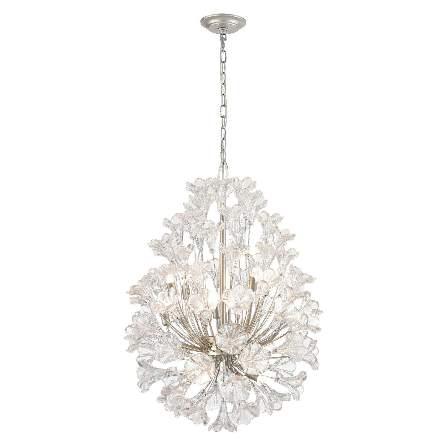 33487/12 - Celene 22'' Wide 12-Light Chandelier - Aged Silver