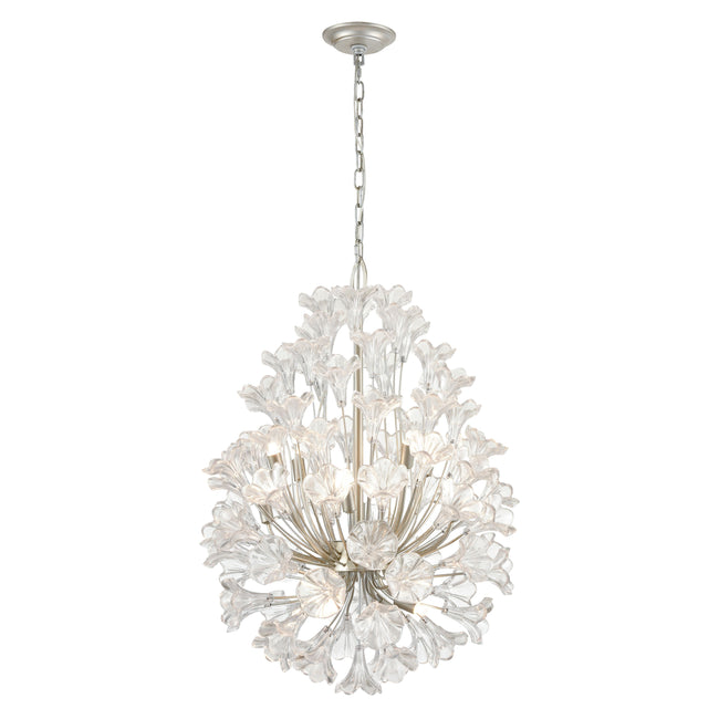 33487/12 - Celene 22'' Wide 12-Light Chandelier - Aged Silver