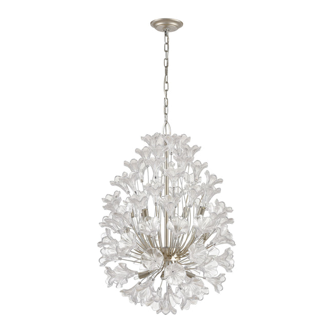 33487/12 - Celene 22'' Wide 12-Light Chandelier - Aged Silver