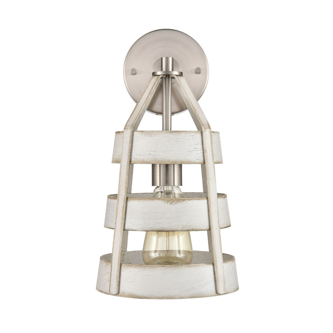 33550/1 - Brigantine 14'' High 1-Light Sconce - Satin Nickel