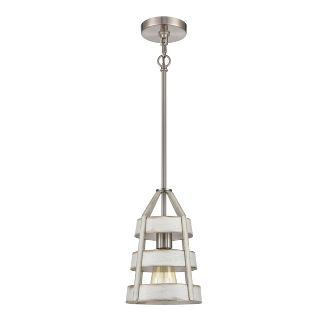 33555/1 - Brigantine 7'' Wide 1-Light Mini Pendant - Satin Nickel