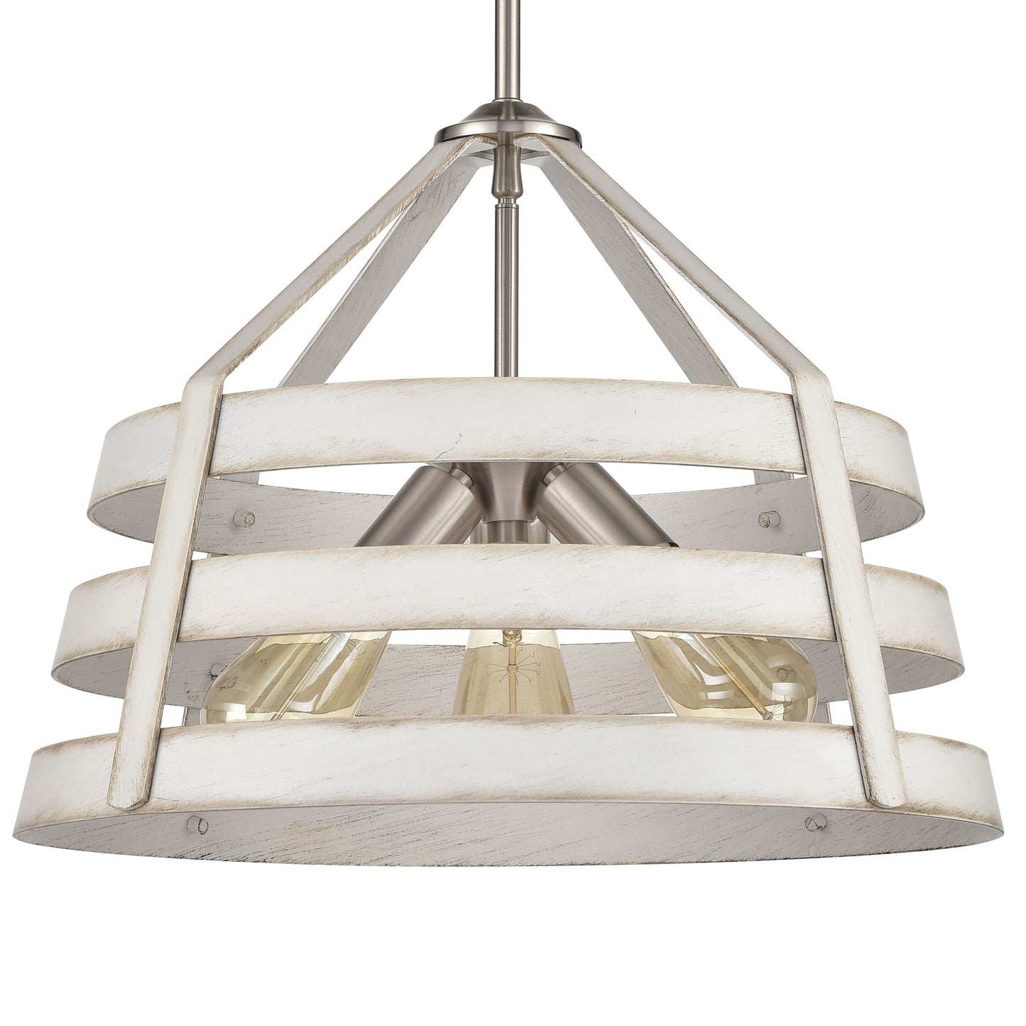 33557/3 - Brigantine 18'' Wide 3-Light Chandelier - Satin Nickel