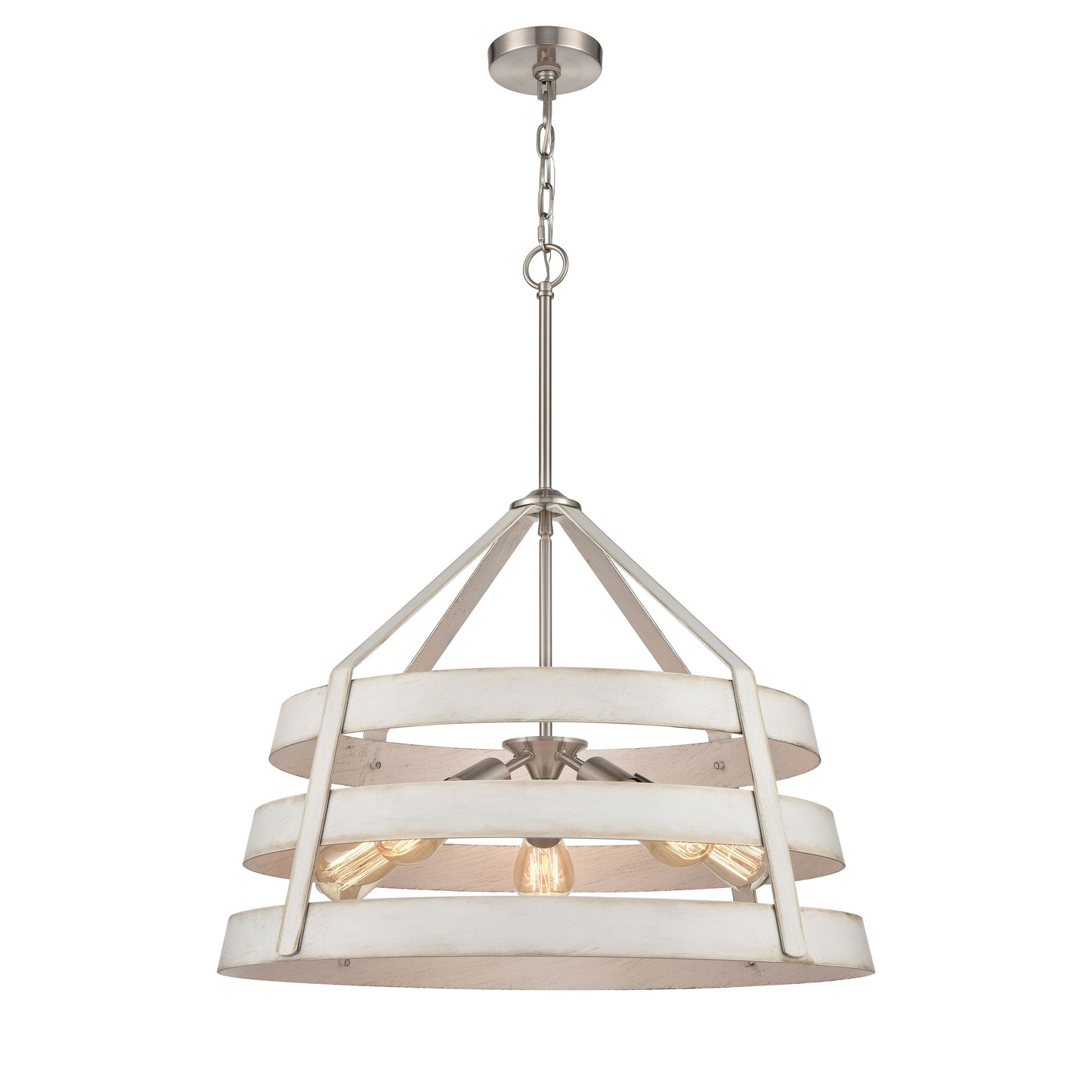 33558/5 - Brigantine 24'' Wide 5-Light Chandelier - Satin Nickel