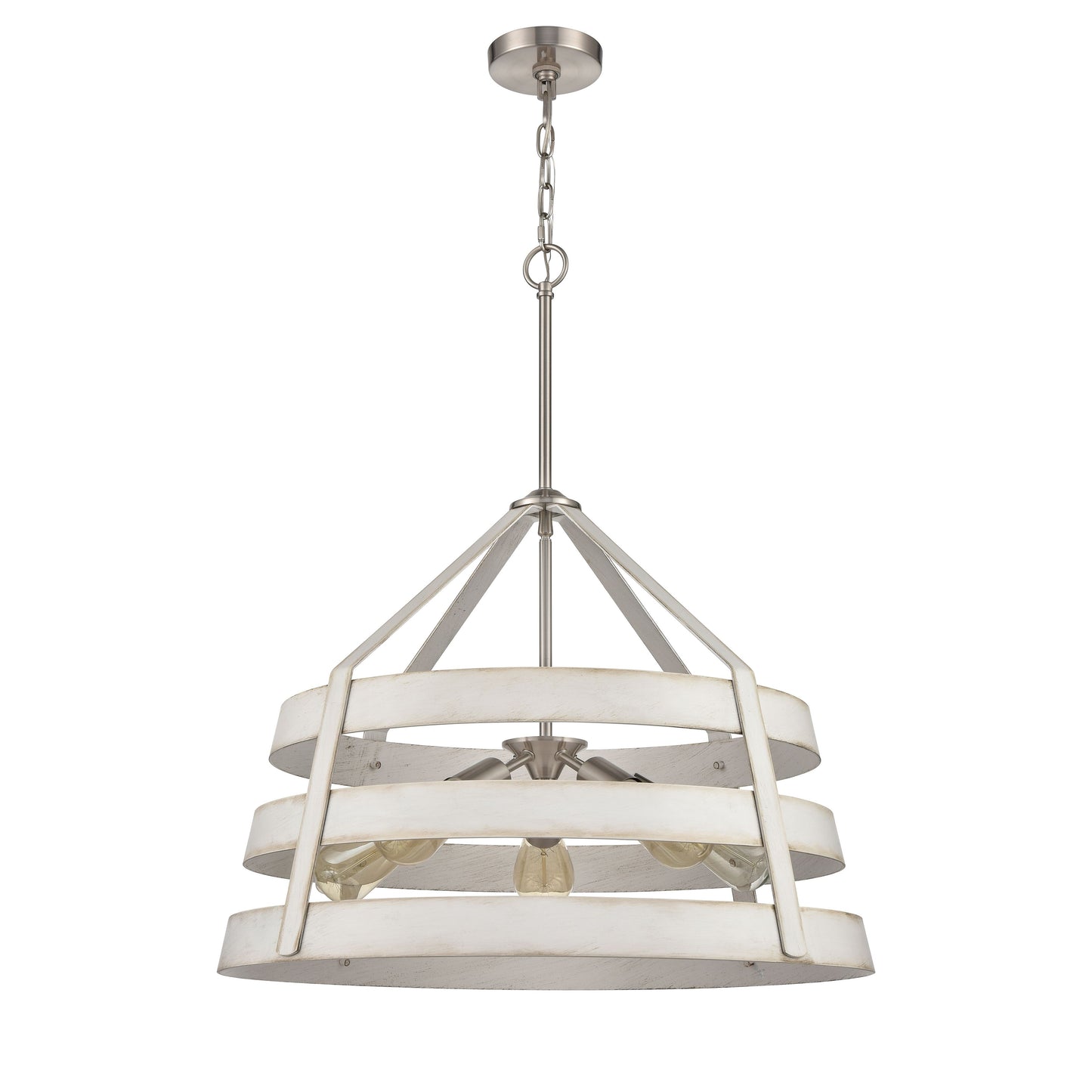 33558/5 - Brigantine 24'' Wide 5-Light Chandelier - Satin Nickel