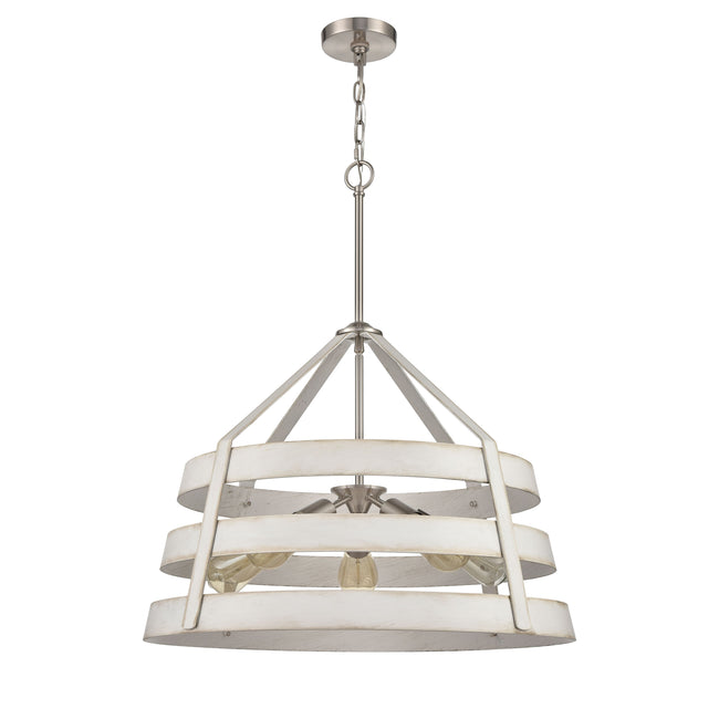 33558/5 - Brigantine 24'' Wide 5-Light Chandelier - Satin Nickel