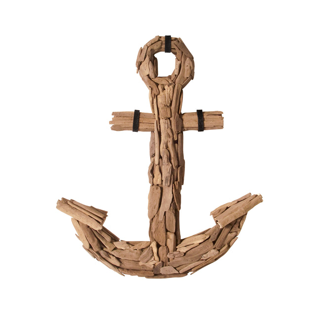 356023 - Driftwood Anchor Decorative Object - Natural