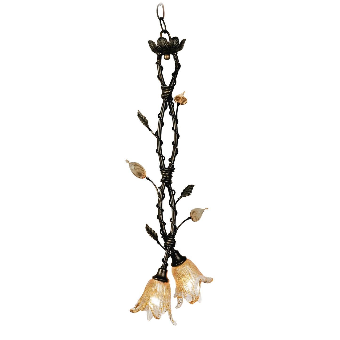 357-DB - CHANTILLY 2-LIGHT PENDANT in DARK BRONZE