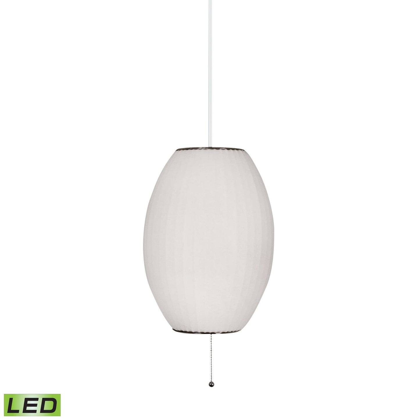 401-LED - Cigar 12'' Wide 1-Light Mini Pendant - White