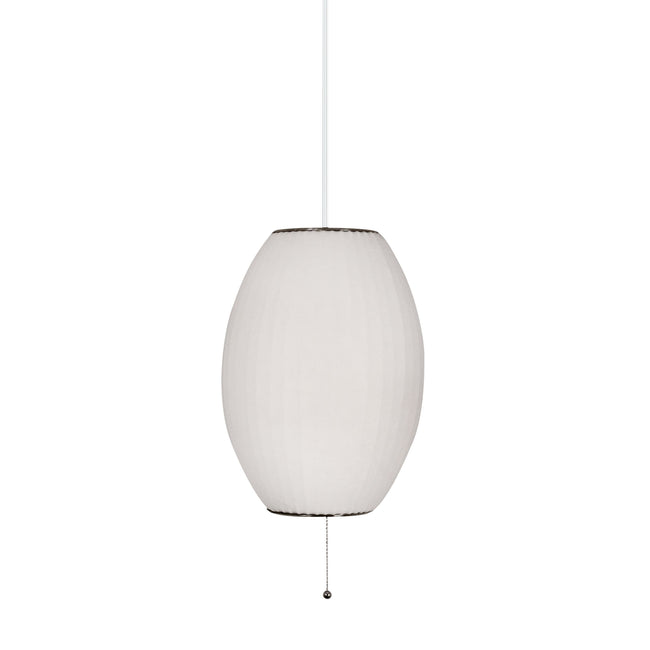 401 - Cigar 12'' Wide 1-Light Mini Pendant - White