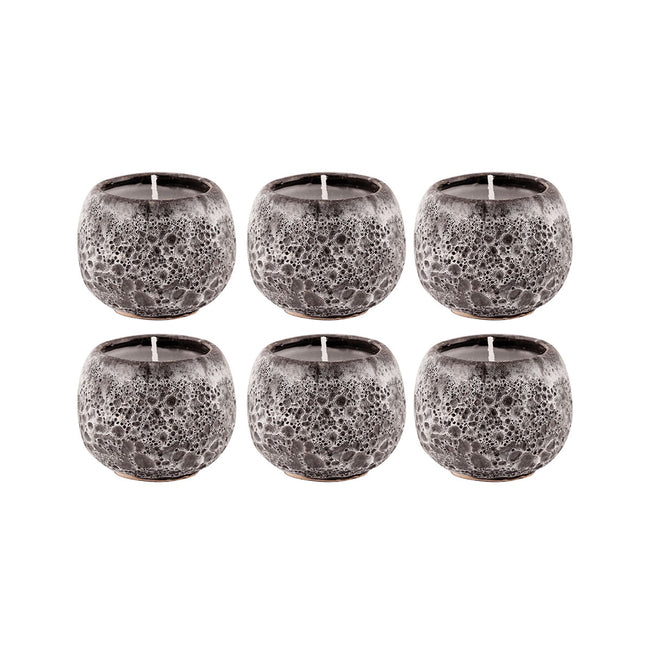 444548/S6 - Varanasi 1.75-inch Votives in Brown (Set of 6)