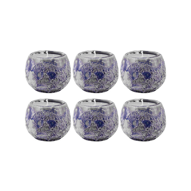 444562/S6 - Varanasi 1.75-inch Votives in Blue (Set of 6)