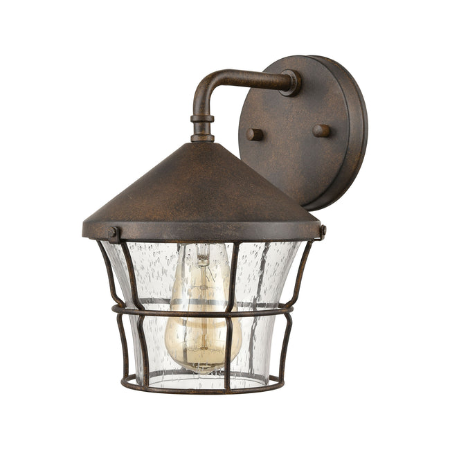 45492/2 - Crofton 10" Wide 2-Light Outdoor Sconce in Charcoal with Clear Glass