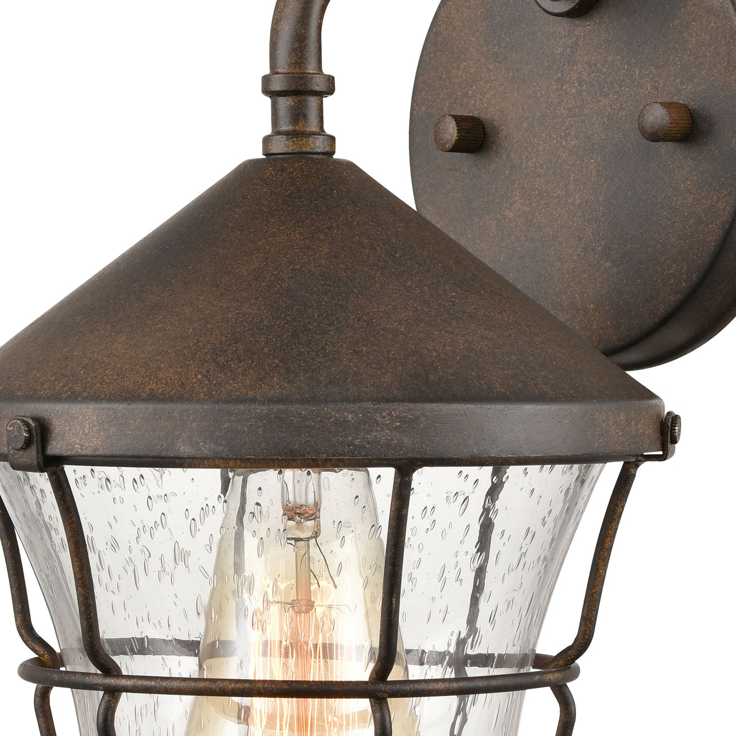 45492/2 - Crofton 10" Wide 2-Light Outdoor Sconce in Charcoal with Clear Glass