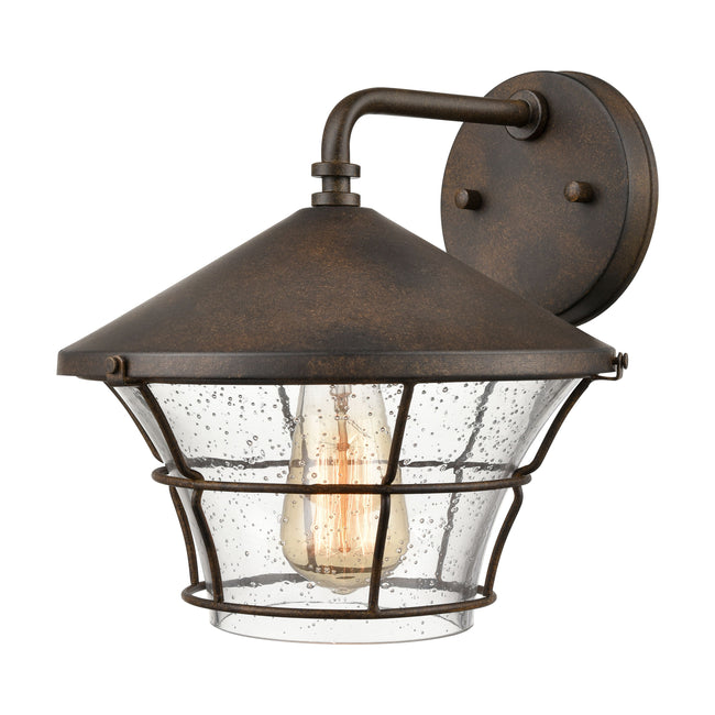 45492/2 - Crofton 10" Wide 2-Light Outdoor Sconce in Charcoal with Clear Glass