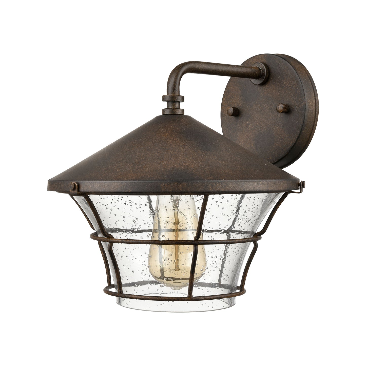 45492/2 - Crofton 10" Wide 2-Light Outdoor Sconce in Charcoal with Clear Glass