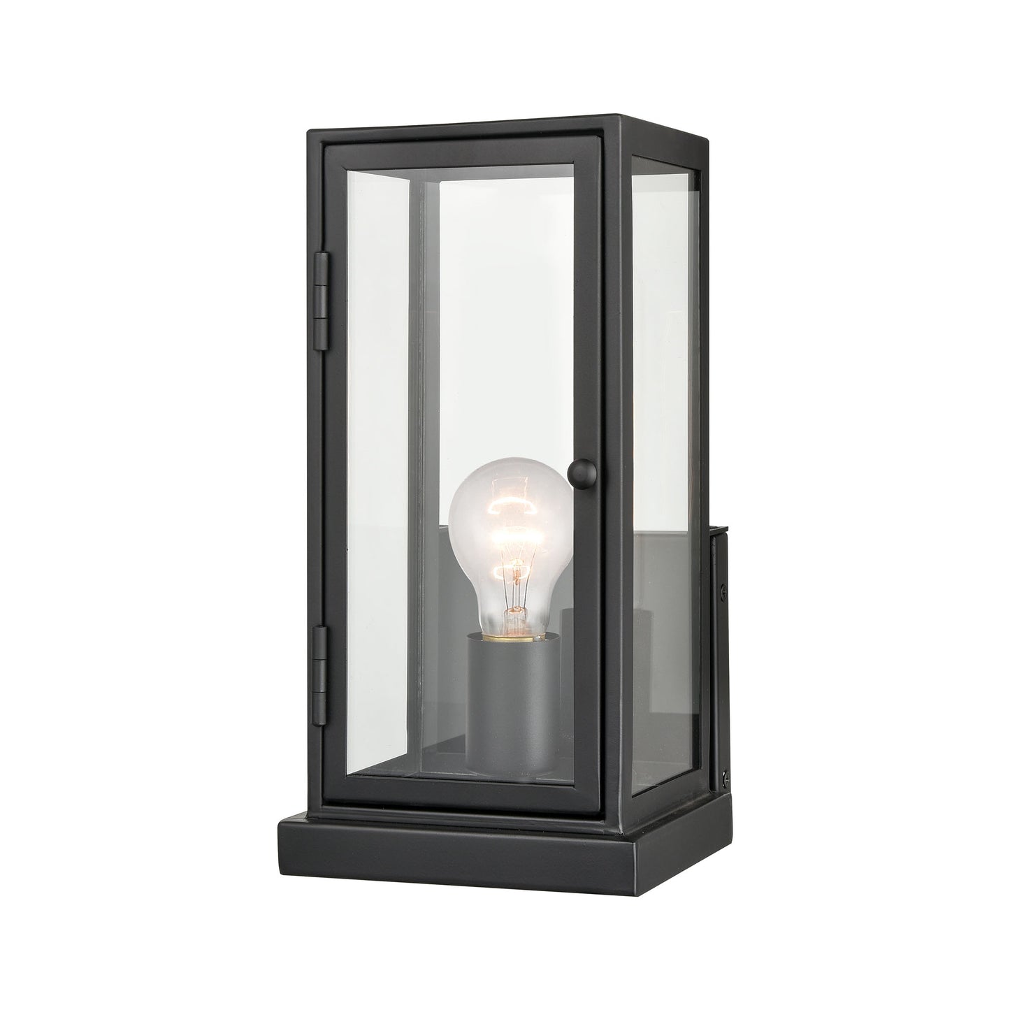 45492/2 - Crofton 10" Wide 2-Light Outdoor Sconce in Charcoal with Clear Glass