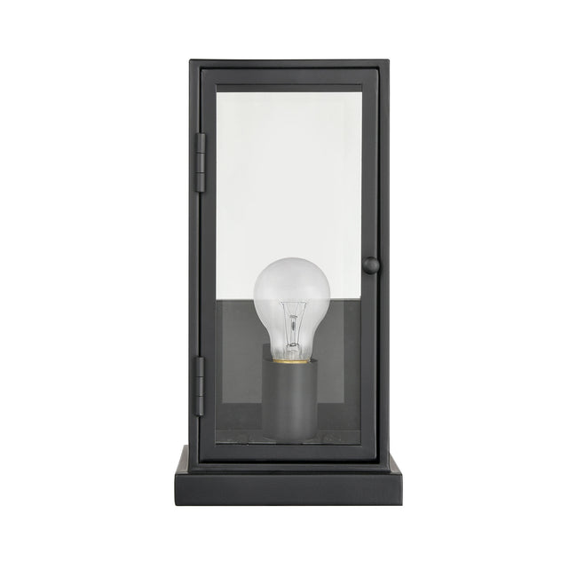 45492/2 - Crofton 10" Wide 2-Light Outdoor Sconce in Charcoal with Clear Glass