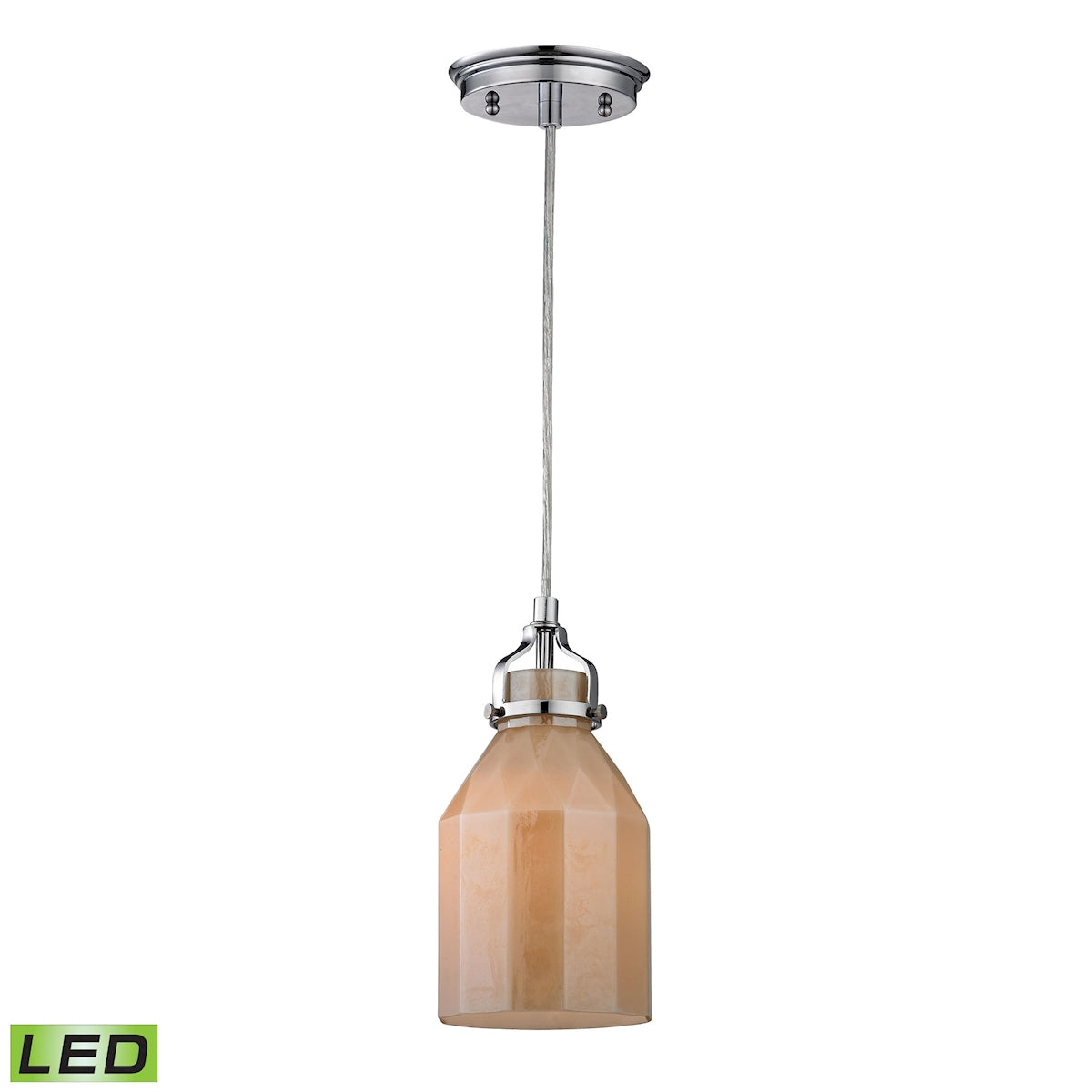 46029/1-LED - Danica 5'' Wide 1-Light Pendant - Amber