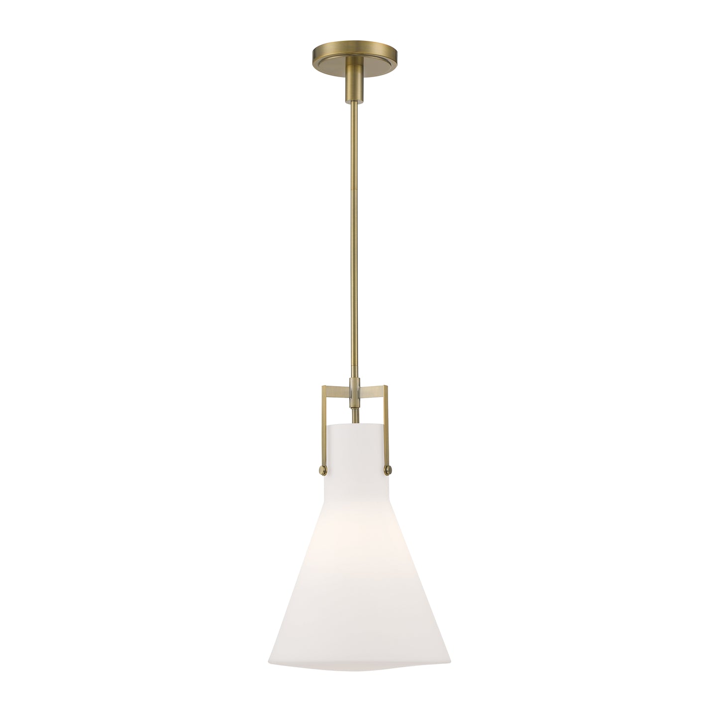 4661-AN-MO - Izel 1-Light Glass Pendant - Antique Brass