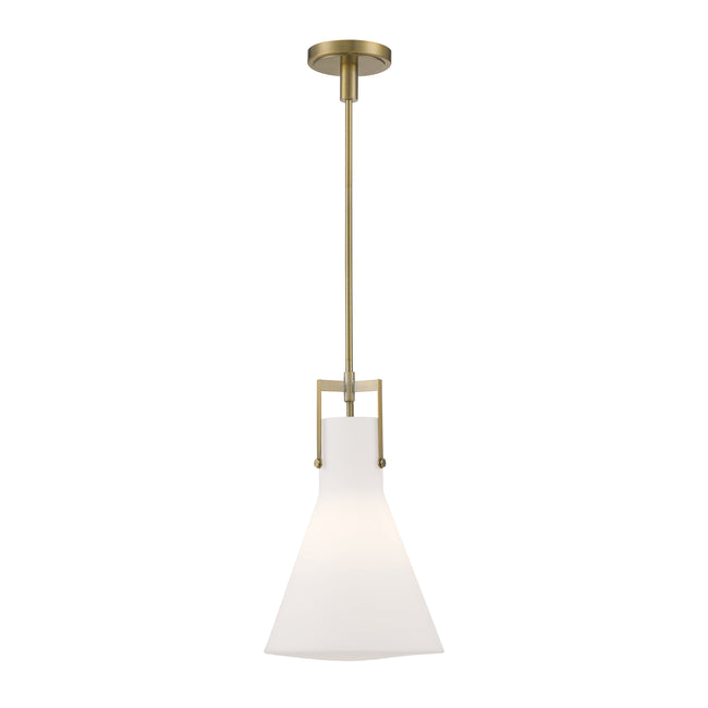 4661-AN-MO - Izel 1-Light Glass Pendant - Antique Brass