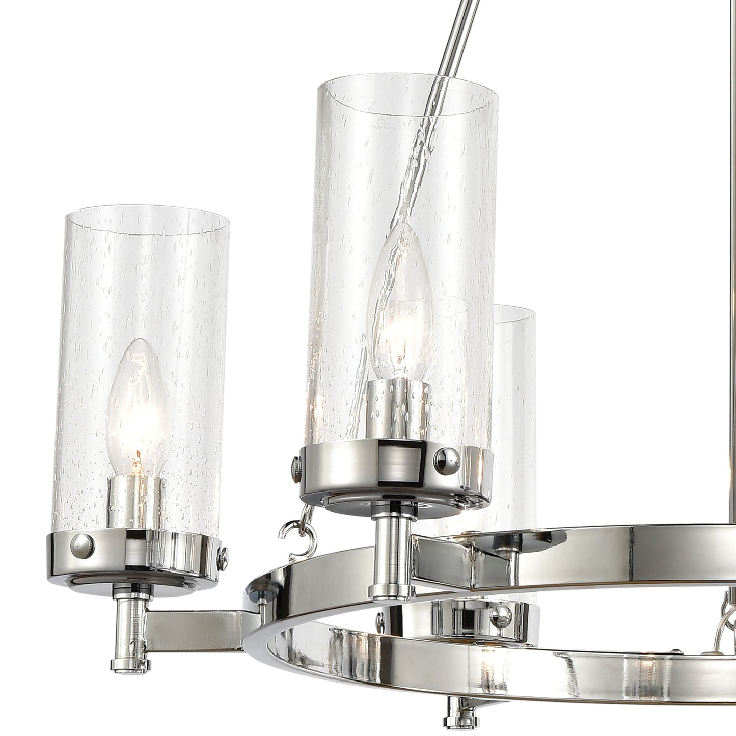 47366/6 - Module 34'' Wide 6-Light Chandelier - Burnished Brass