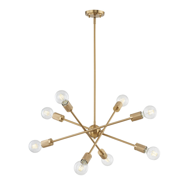 47369/8 - Module 22'' Wide 8-Light Chandelier - Burnished Brass