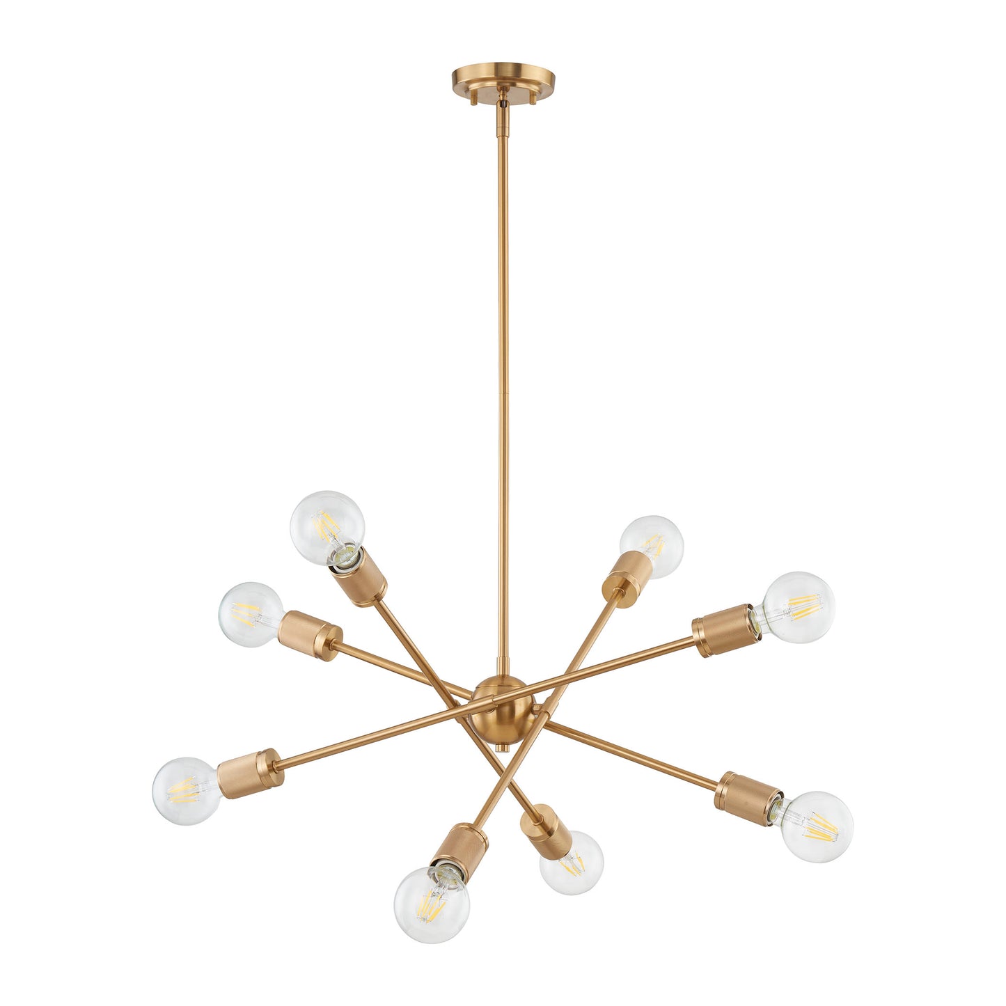 47369/8 - Module 22'' Wide 8-Light Chandelier - Burnished Brass