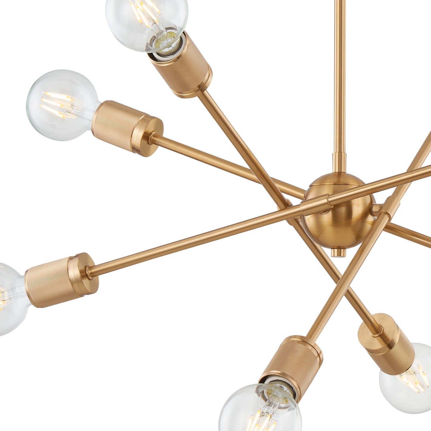 47369/8 - Module 22'' Wide 8-Light Chandelier - Burnished Brass