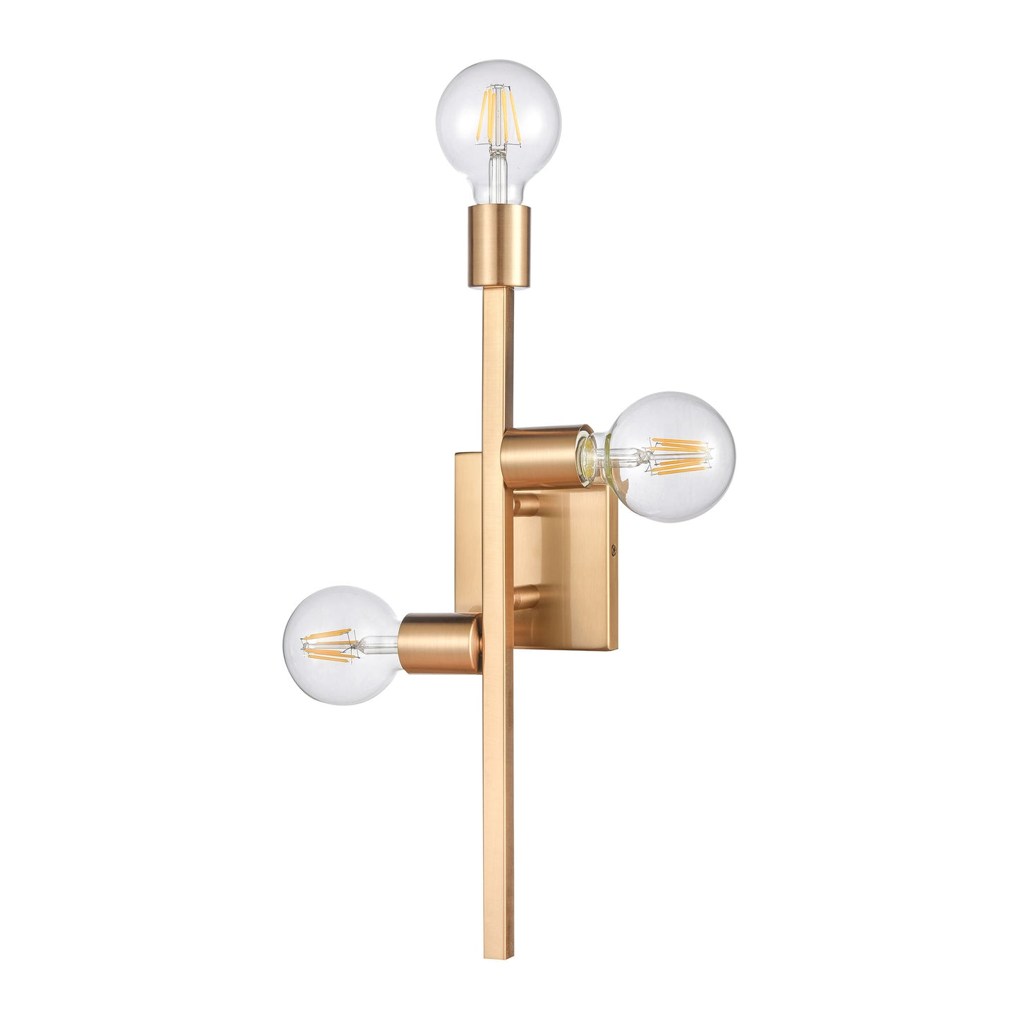 47434/3 - Attune 19'' High 3-Light Sconce - Burnished Brass