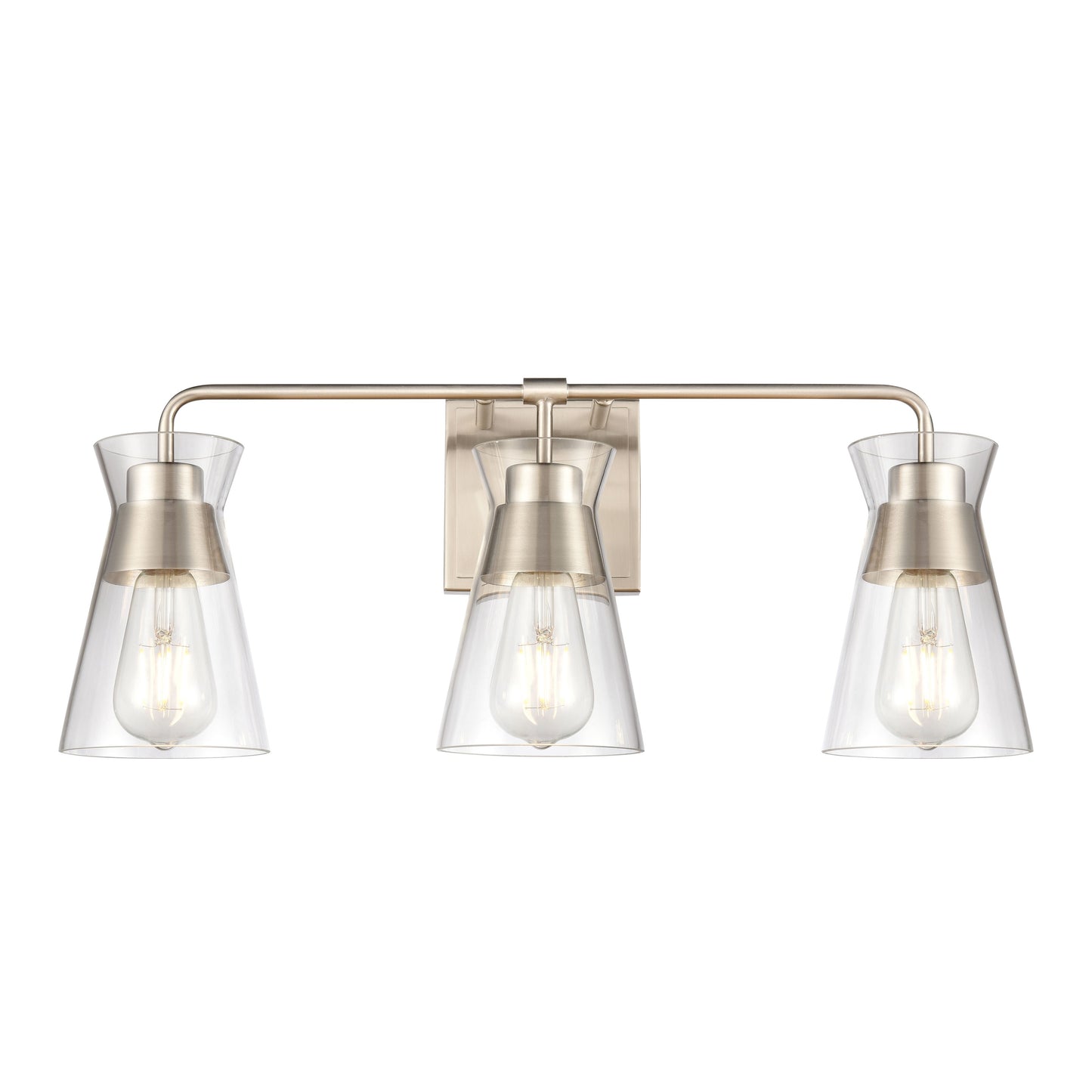 47602/3 - Brookville 22'' Wide 3-Light Vanity Light - Satin Nickel