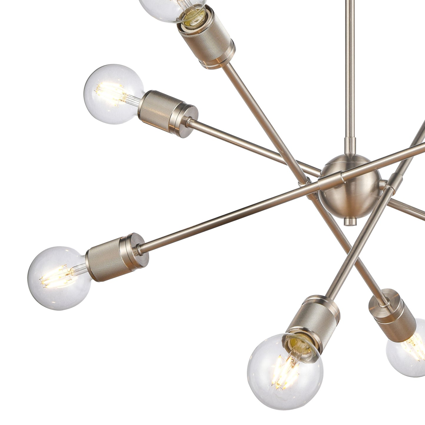 47667/8 - Module 22'' Wide 8-Light Chandelier - Satin Nickel