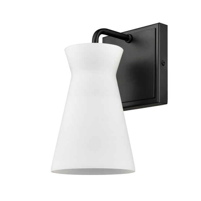 47770/1 - Brookville 9'' High 1-Light Sconce - Matte Black