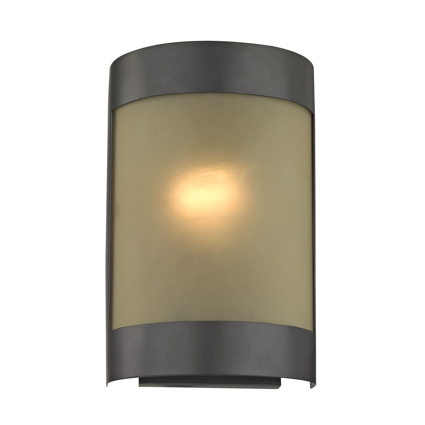 5181WS/10 - 1-Light Wall Sconce in Oil Rubbed Bronze with Light Amber Glass