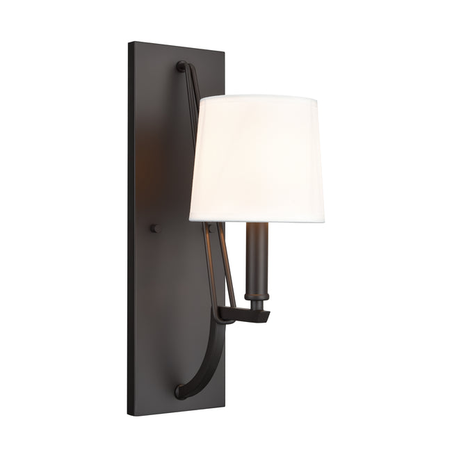 52240/1 - Robinson 16'' High 1-Light Sconce - Matte Black